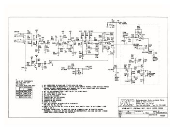Rickenbacker RG60 ;PreAmp schematic circuit diagram